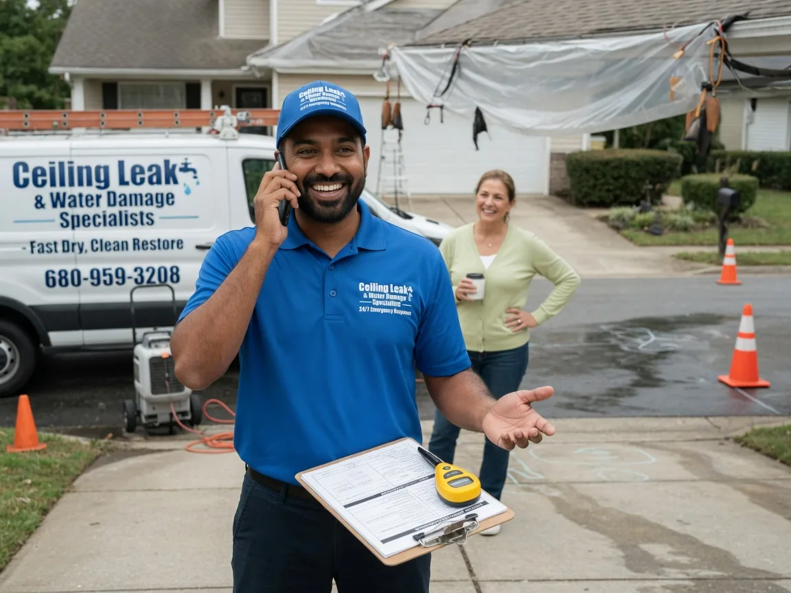 Ceiling Leak Cleanup Mount Saint Joseph, OH FAQs